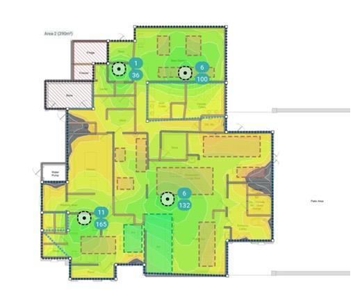 Smart home automation system design floor plan.