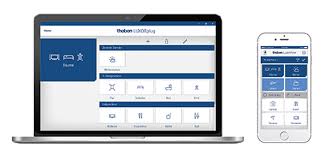 LUXORplay smart home automation software application interface.