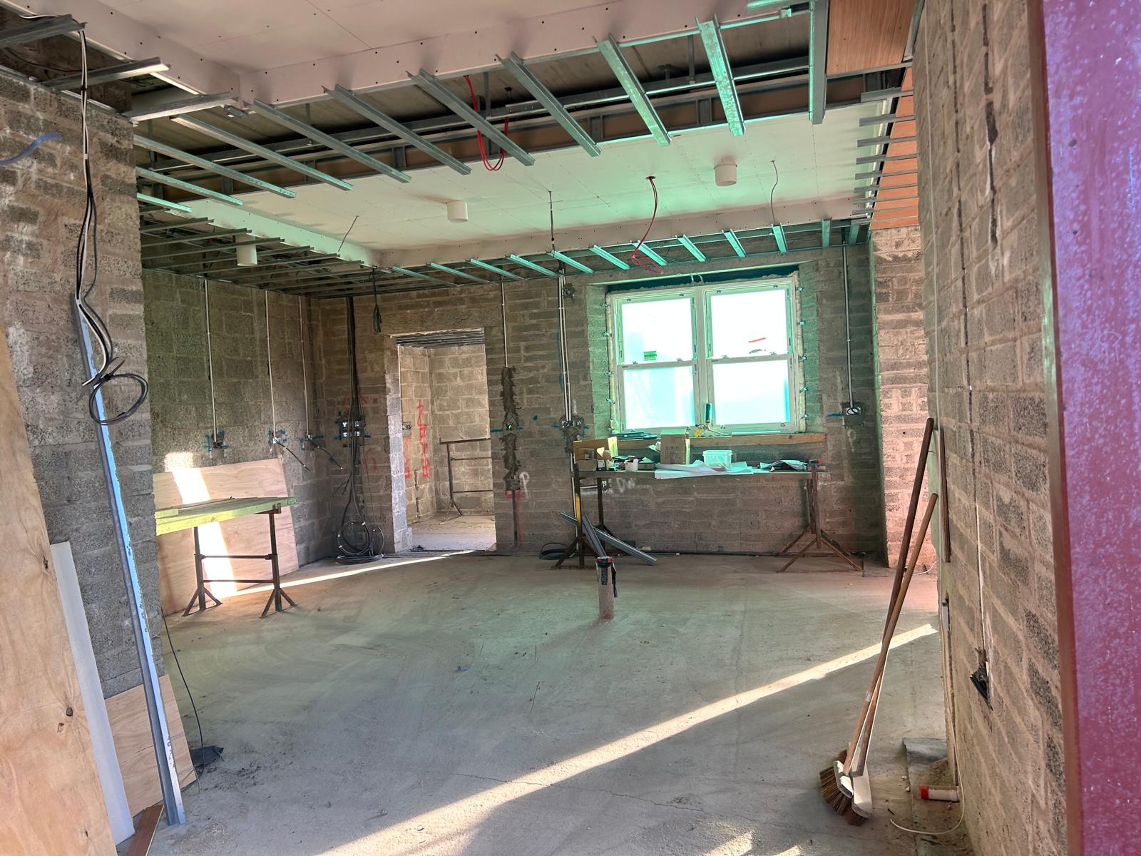 First fix house rewiring and electrical installations.